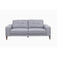 LIZ 3-SEATER + 2-SEATER MID-CENTURY GREY FABRIC SOFA SET
