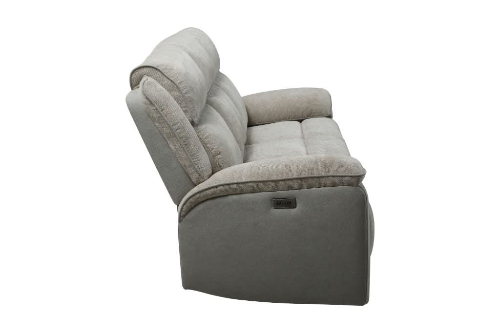 COLVOS 3-SEATER ELECTRIC RECLINER SOFA OYSTER COLOUR