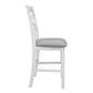 LUGANO HAMPTONS STYLE ACACIA FABRIC NEW BAR CHAIR BAR STOOL W:48XD:55XH107CM