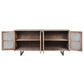 KUMBRIA RECLAIMED ELM TIMBER SANDBLAST SIDEBOARD/BUFFET  NATURAL