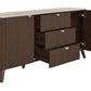 SEVERIN SOLID & VENEER MALAYSIAN HARDWOOD 2-DOOR/3 DRAWER BUFFET