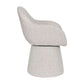 EVERLEE FABRIC SWIVEL DINING ARMCHAIR/ACCENT CHAIR BONE COLOUR