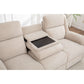 ALLOA FABRIC 3-SEATER ELECTRIC RECLINER SOFA BEIGE