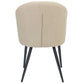 DARLA HAMPTON FABRIC DINING CHAIR BEIGE