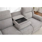 ALLOA FABRIC 3-SEATER ELECTRIC RECLINER SOFA GREY