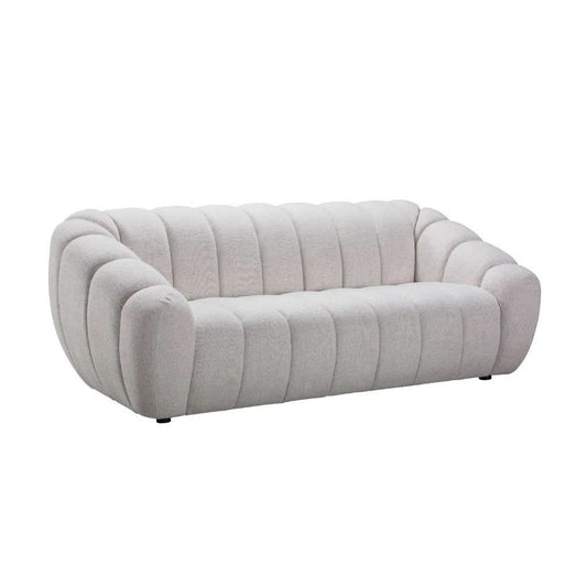 BRIELLE FABRIC 3-SEATER SOFA BEIGE