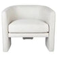 GRETCHEN WHITE BOUCLE ARMCHAIR NATURAL LINEN
