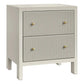 JAYLA LARGE GREY 2-DRAWER BEDSIDE TABLE