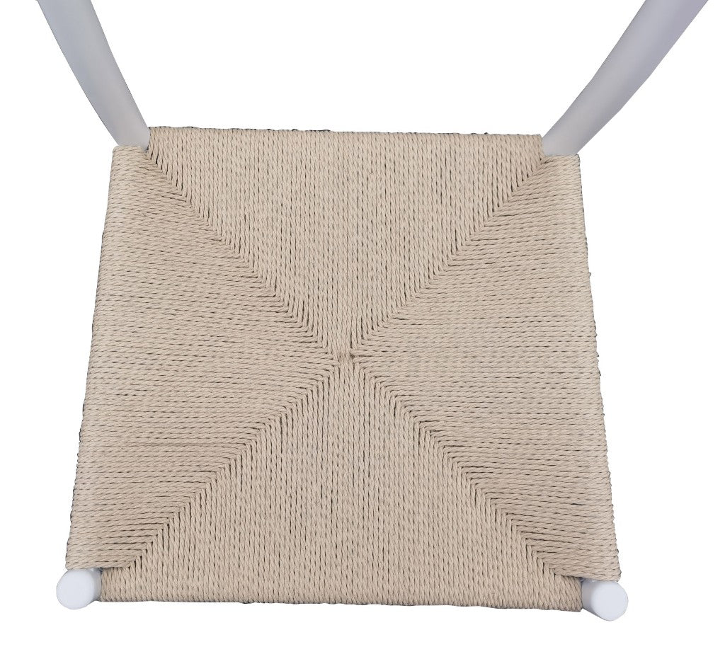 ONDINA BIRCH TIMBER DINING CHAIR WHITE/NATURAL