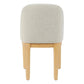 SET OF 2 DURAM LINEN DINING CHAIRS NATURAL/OATMEAL