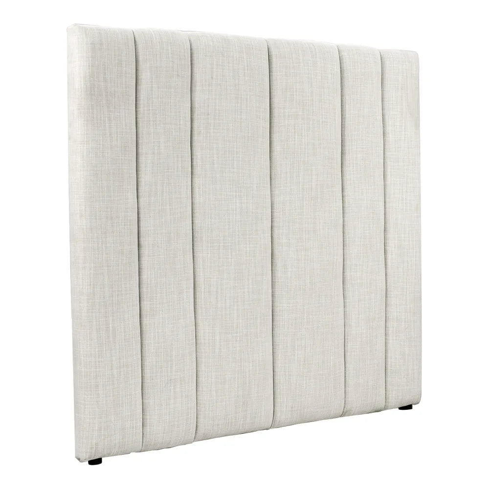 MILLICENT LINEN BED HEADBOARD OFF-WHITE QUEEN SIZE