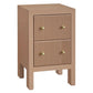 JAYLA PETITE MOCHA MOUSSE 2-DRAWER BEDSIDE TABLE