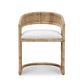 FORSTER RATTAN DINING CHAIR  IN NATURAL OR WHITE