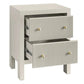 JAYLA SMALL 2-DRAWER GREY  BEDSIDE TABLE