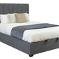 SOMERSET GAS LIFT STORAGE KING  BED DARK GREY
