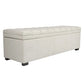 MILLICENT LINEN STORAGE BENCH/BLANKET BOX/OTTOMAN OFF-WHITE 140CM