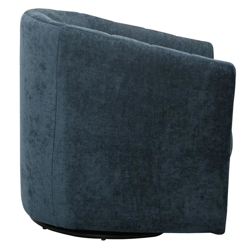 WINTHROP SWIVEL ARMCHAIR CHAIR/OCCASIONAL TEAL CHENILLE