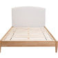 SOLENE FABRIC QUEEN BED WITH UPH BH & USB SANDSTONE