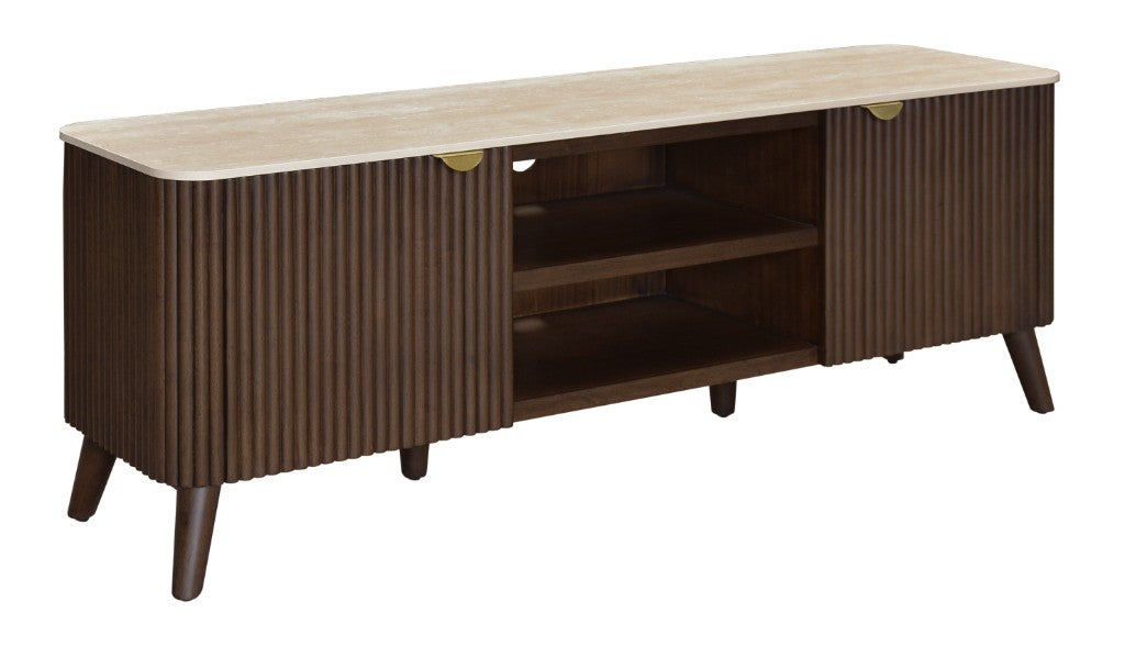 SEVERIN SOLID & VENEER MALAYSIAN HARDWOOD 2-DRAWER/2NICHE ETU