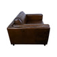 AMBROSE GENUINE TOP GRAIN LEATHER 1.5 SEATER SOFA  LOUNGE CHAIR LATTE COLOUR