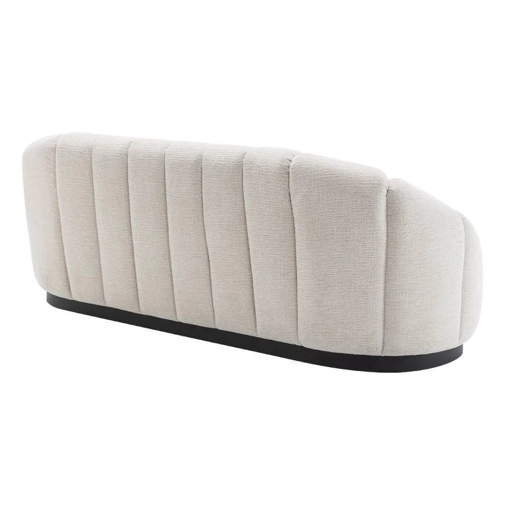 MADELEY 2.5-SEATER CHENILLE SOFA CREAM