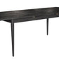 MEDRANO OAK  SANDBLASTED BLACK EXTENSION DINING TABLE 170/230CM