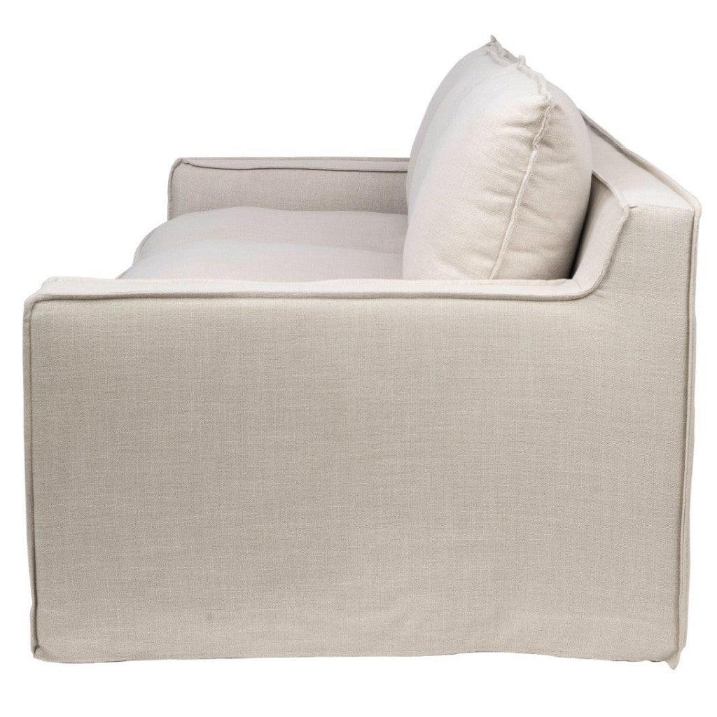 ALLARD FABRIC 3-SEATER SOFA STONE - MyChocolateWood