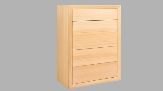 CHAUCER SOLID VICTORIAN ASH TIMBER TALLBOY /CHEST OF 6 DRAWERS CUSTOM MADE IN AUSTRALIA
