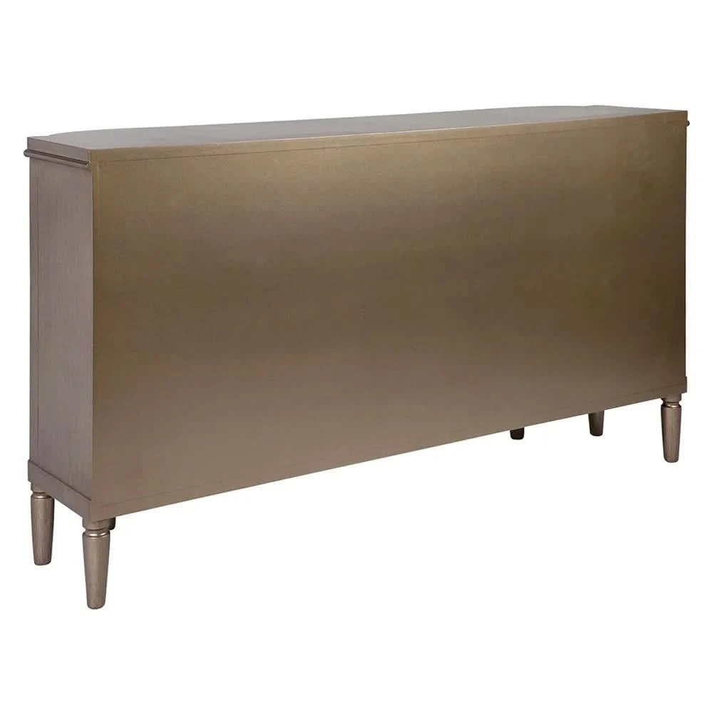 DIANNA MARBLE ART DECO 6 DRAWER CHEST OF DRAWERS ACCENT CHEST ANTIQUE GOLD