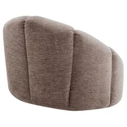 MADELEY CHENILLE SWIVEL OCCASIONAL CHAIR ARMCHAIR MINK