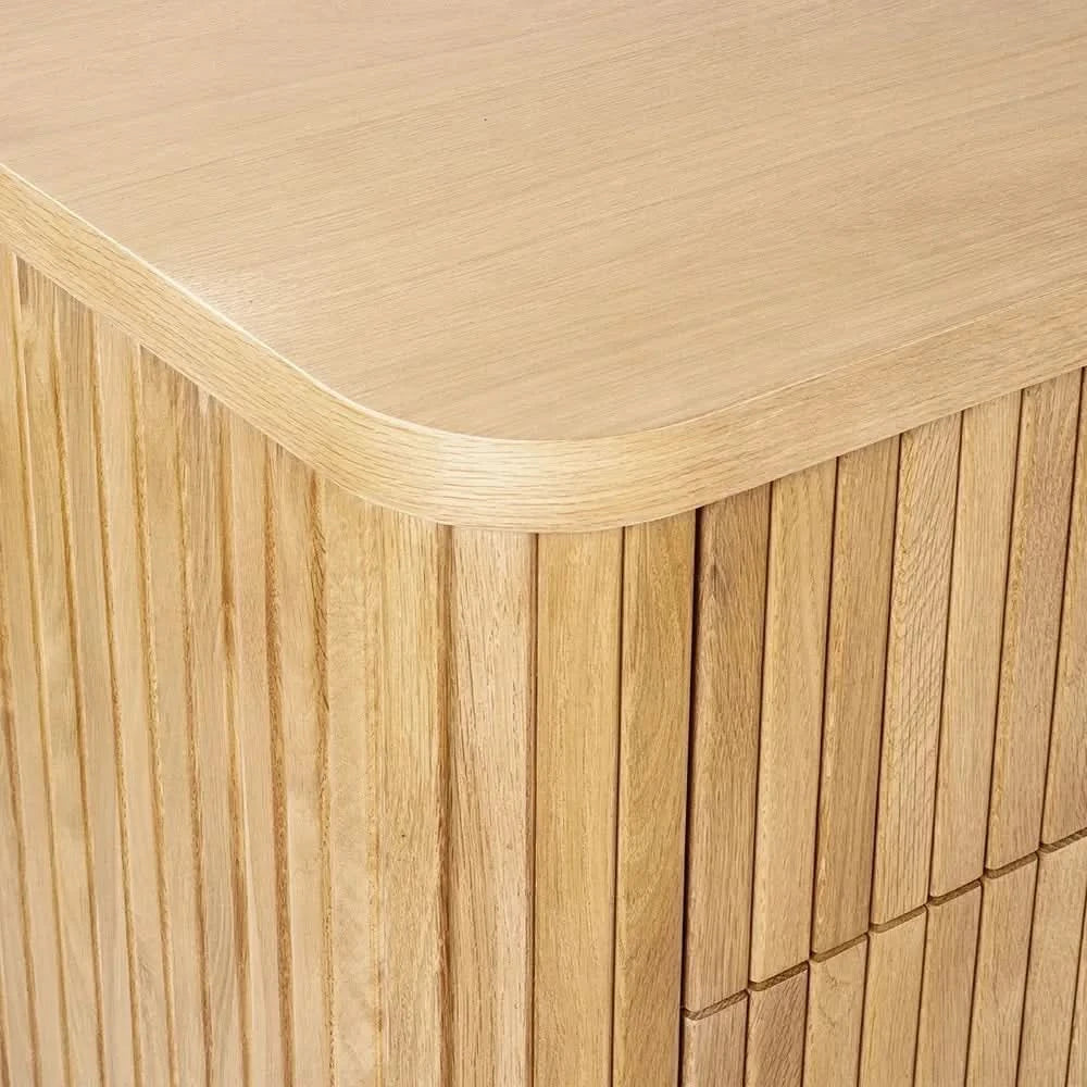 PEMBROKE OAK TIMBER 6-DRAWER CHEST OF DRAWERS NATURAL