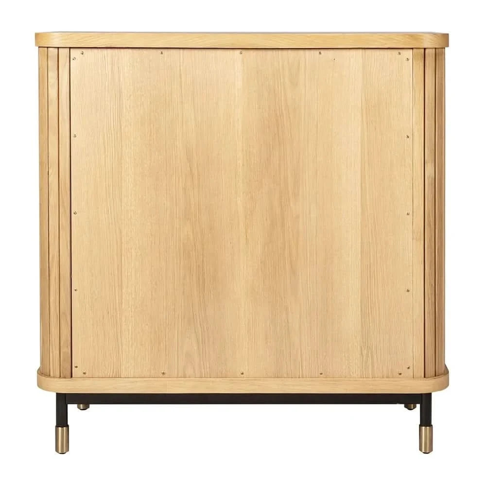 PEMBROKE OAK TIMBER 3-DRAWER CHEST OF DRAWERS NATURAL