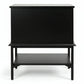 MORETTI 2-DRAWER BEDSIDE TABLE SATIN BLACK SMALL
