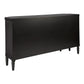 DIANNA MARBLE ART DECO 6 DRAWER CHEST OF DRAWERS ACCENT CHEST BLACK