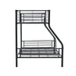 CURZON  BLACK SINGLE OVER DOUBLE  BUNK BEDS