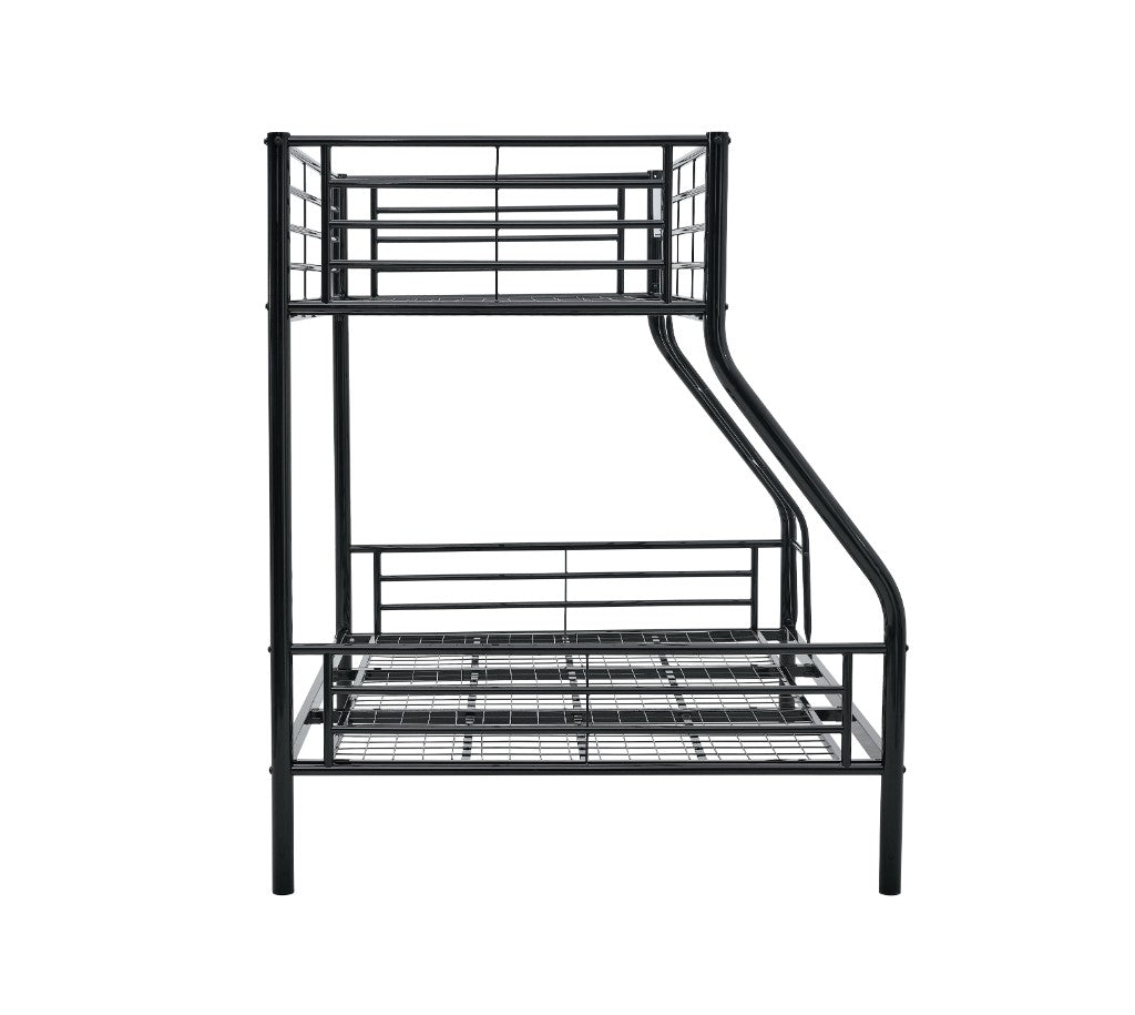 CURZON  BLACK SINGLE OVER DOUBLE  BUNK BEDS