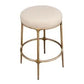SOREN KITCHEN STOOL - BRASS /NATURAL LINEN