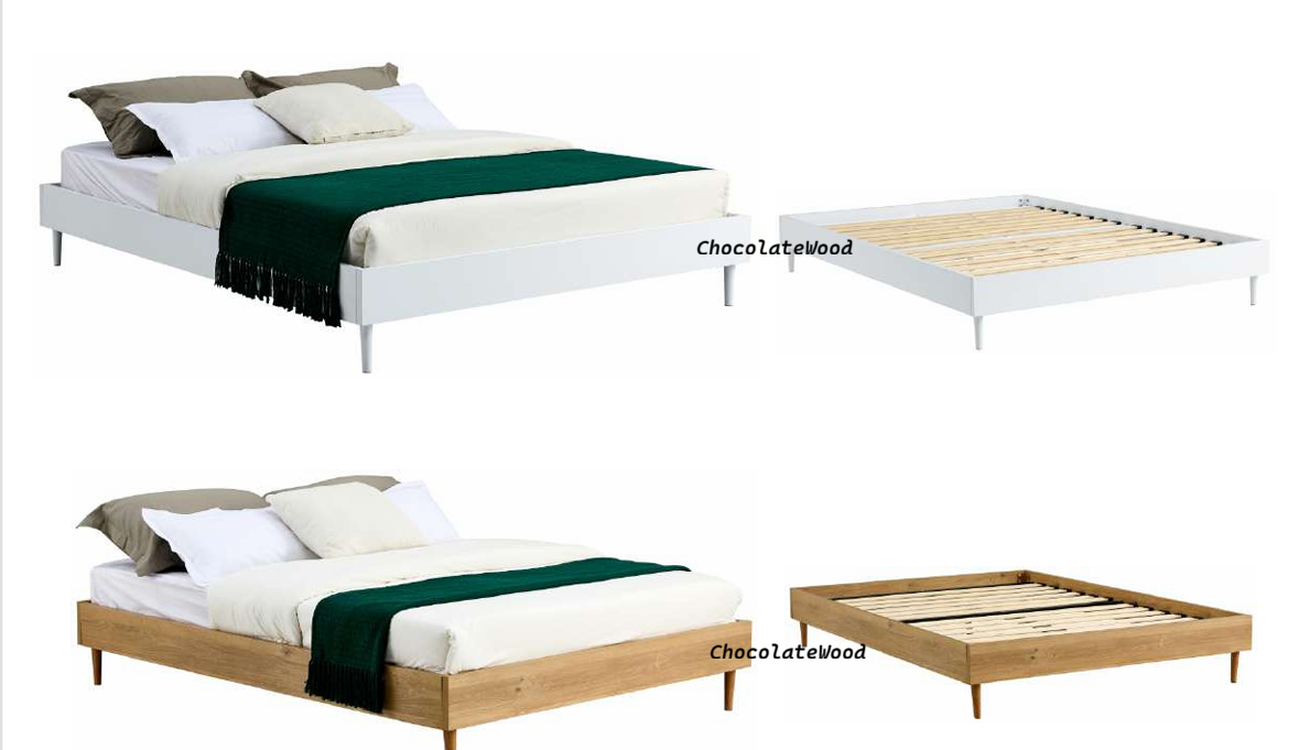 BUXTON QUEEN BED NATURAL