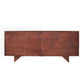 COMARO SOLID MANGO WOOD 2 DOOR BUFFET SIDEBOARD IN RICH WARM BROWN 177CM