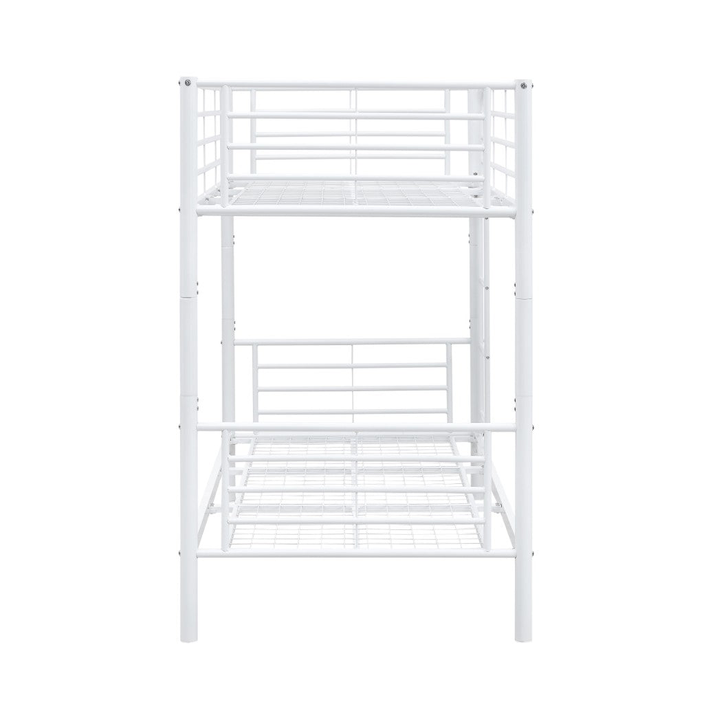 CURZON SINGLE OVER SINGLE BUNK BEDS WHITE