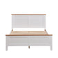 ASTLEY HAMPTONS LOOK DOUBLE BED WHITE/MID BROWN