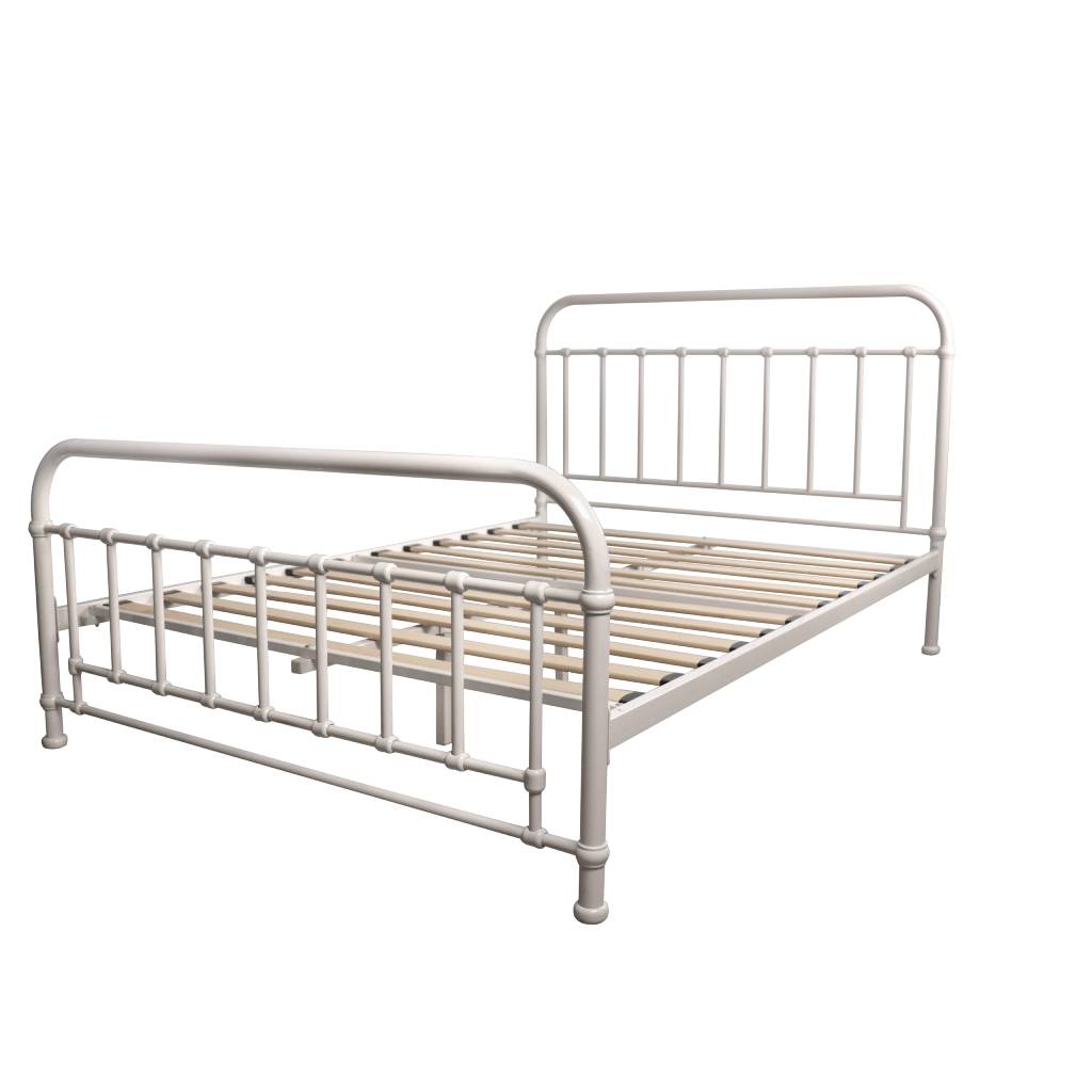 PICOLA QUEEN METAL BED WHITE