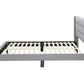 LAING FABRIC QUEEN BED BASE IN MID GREY