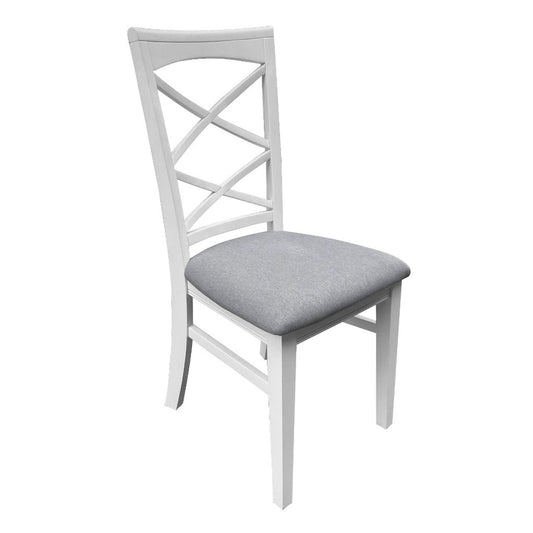 LUGANO HAMPTONS STYLE ACACIA NEW DINING CHAIR W:48XD:59XH103CM