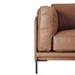 DAVIEN DARK BROWN 2.5 SEATER SOFA TOP GRAIN COW LEATHER