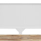 ELIJAH ACACIA WOOD QUEEN BED IN WHITE