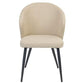DARLA HAMPTON FABRIC DINING CHAIR BEIGE