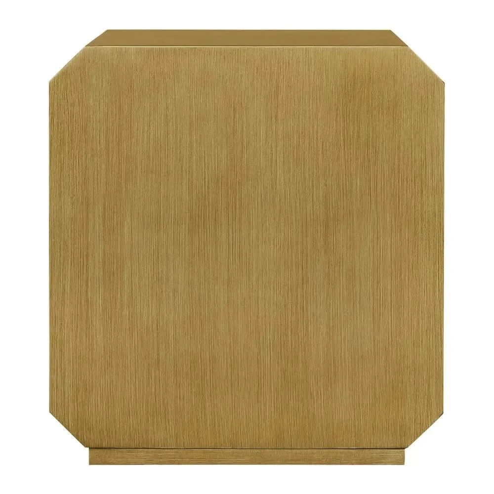 DELGARDO HAMPTON STYLE 2-DRAWER BEDSIDE TABLE ANTIQUE GOLD