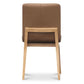 HARDIN LEATHER DINING CHAIR COGNAC/NATURAL
