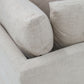 LIVINGSTON FABRIC HEXAGONAL WEDGE/ LOUNGE SOFA/ARMLESS LOUNGE CHAIR  'LEMAY' COLOUR
